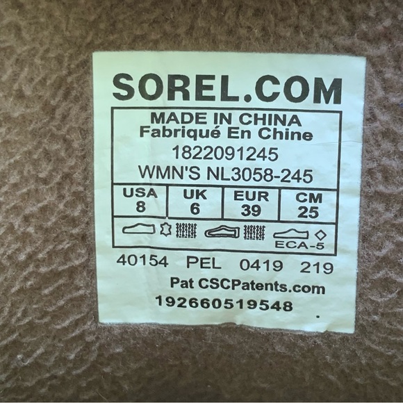 Sorel Women's Slimpack Lace II Duck Boots size 8 Waterproof Leather NL3058-245 - Picture 8 of 13